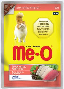 Me-O Pouch (Tuna Topping White Fish)